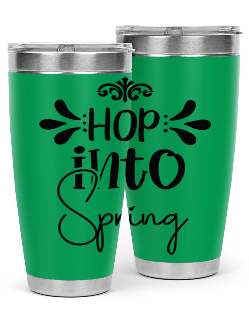 Hop into Spring 247#- spring- Tumbler