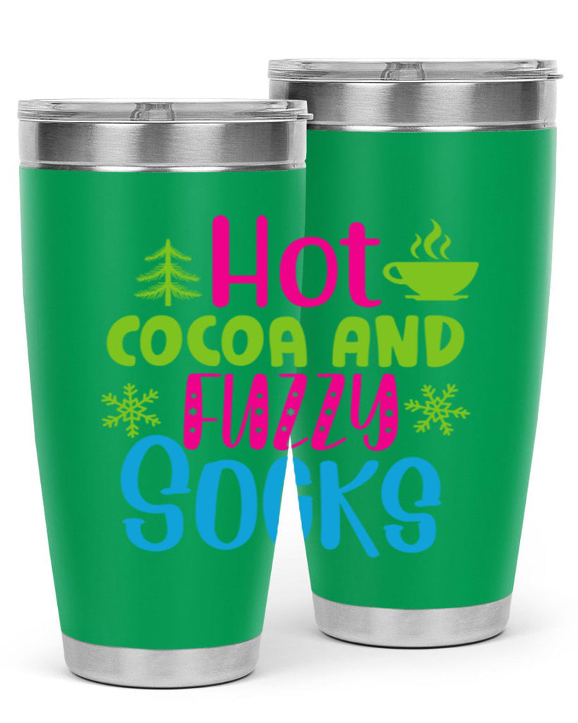 Hot Cocoa And Fuzzy Socks209#- winter- Tumbler
