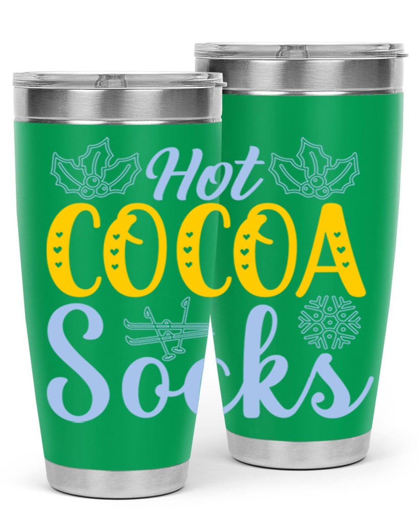 Hot cocoa socks211#- winter- Tumbler