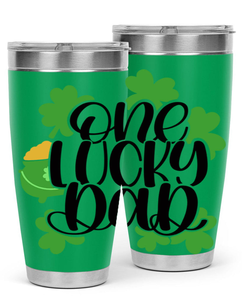 One Lucky Dad Style 43#- St Patricks Day- Tumbler