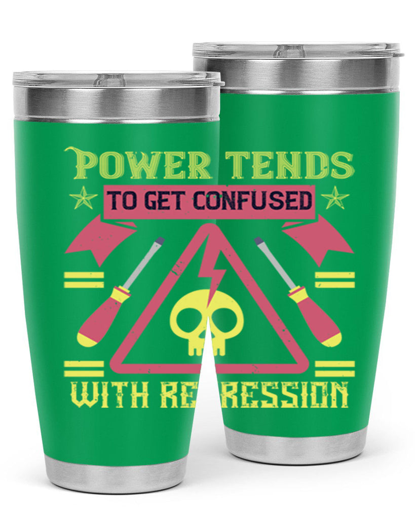 Power tends to get confused with repression Style 17#- electrician- tumbler