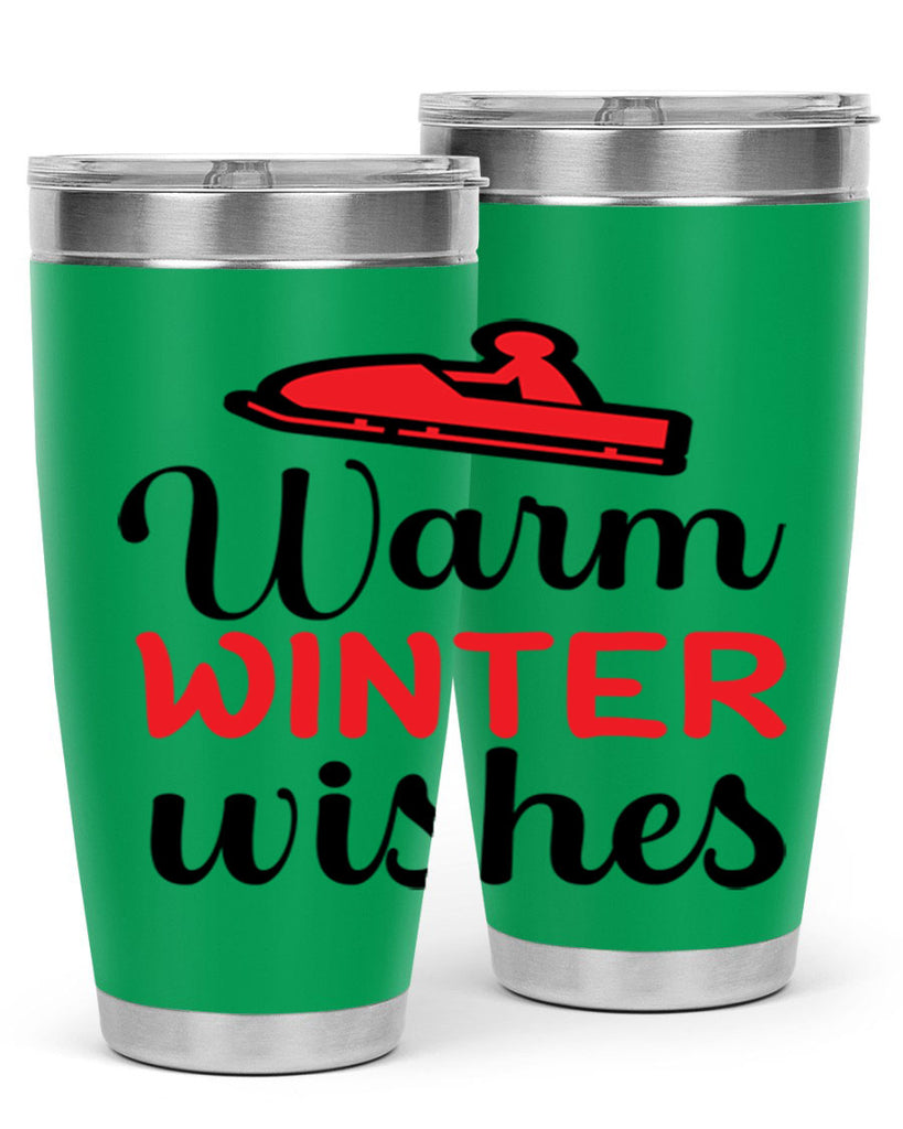 Warm winter wishes 452#- winter- Tumbler