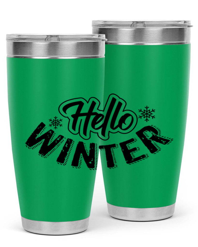 hello winter 169#- winter- Tumbler
