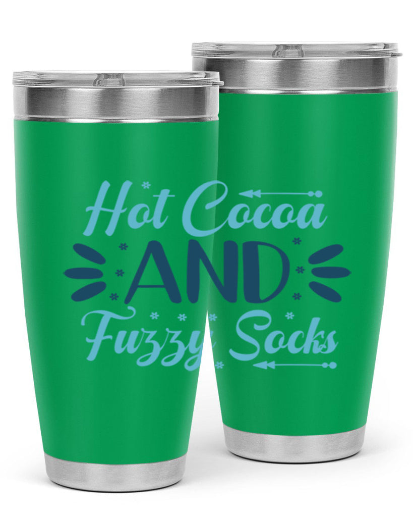 hot cocoa and fuzzy socks 208#- winter- Tumbler