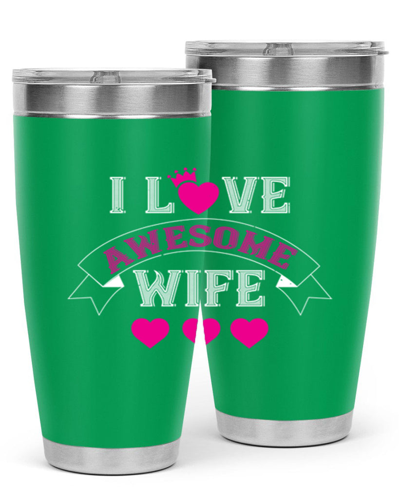 i love awesome wife 57#- valentines day- Tumbler