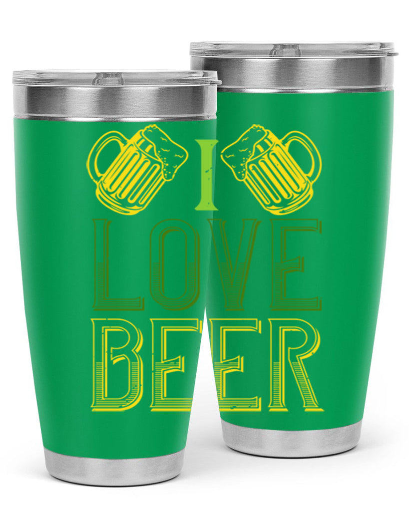 i love beer Style 134#- St Patricks Day- Tumbler