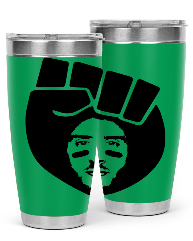 kaepernick fist hair 22#- black men - boys- tumbler