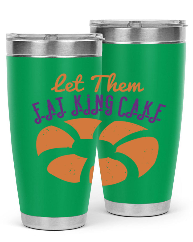 let them eat king cake 50#- mardi gras- Tumbler