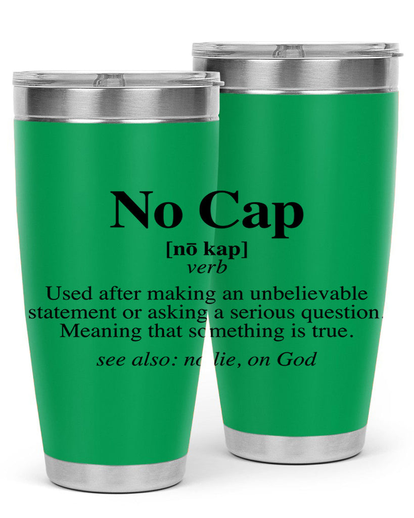 no cap 61#- black words phrases- Cotton Tank