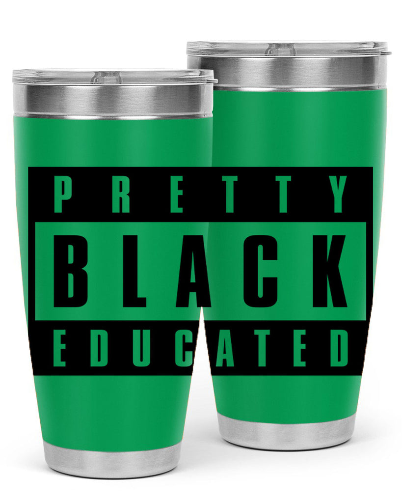 pretty black educated 50#- black words phrases- Cotton Tank