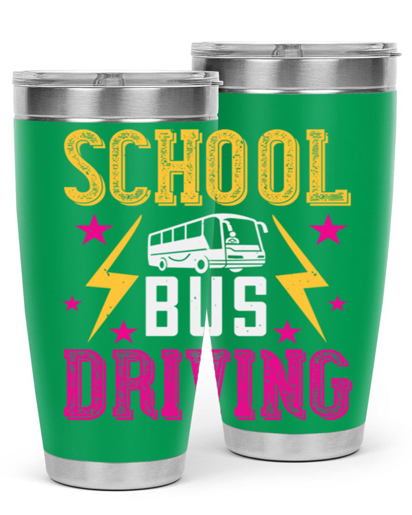 school bus driving Style 17#- bus driver- tumbler