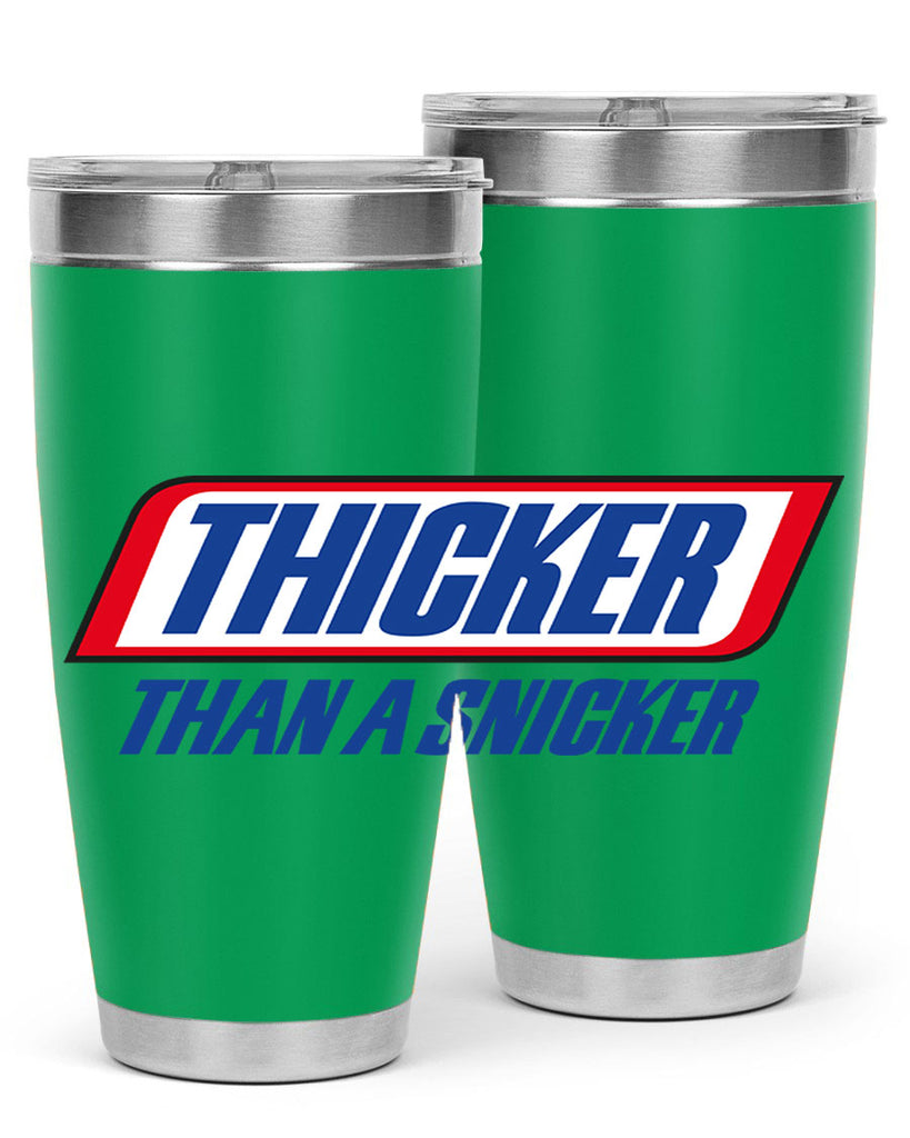 thicker than a snicker 20#- black words phrases- Cotton Tank