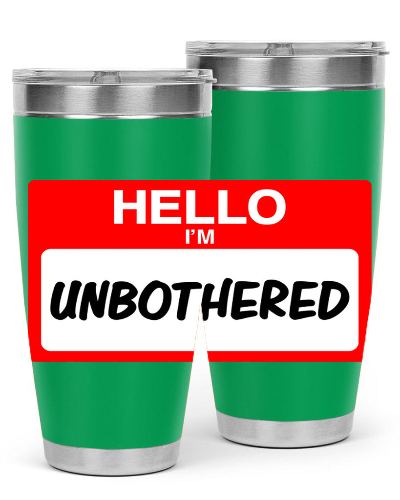 unbothered 14#- black words phrases- Cotton Tank