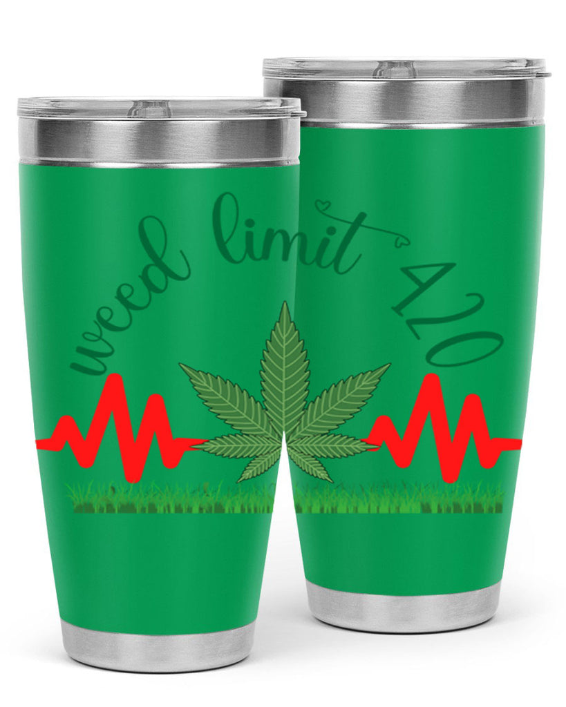 weed limit 420 cannabis hearbeat 291#- marijuana- Tumbler