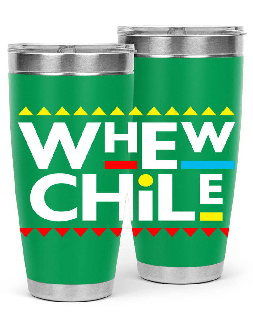 whew chile 11#- black words phrases- Cotton Tank