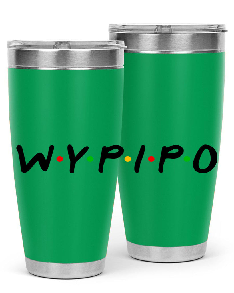 wypipo 7#- black words phrases- Cotton Tank