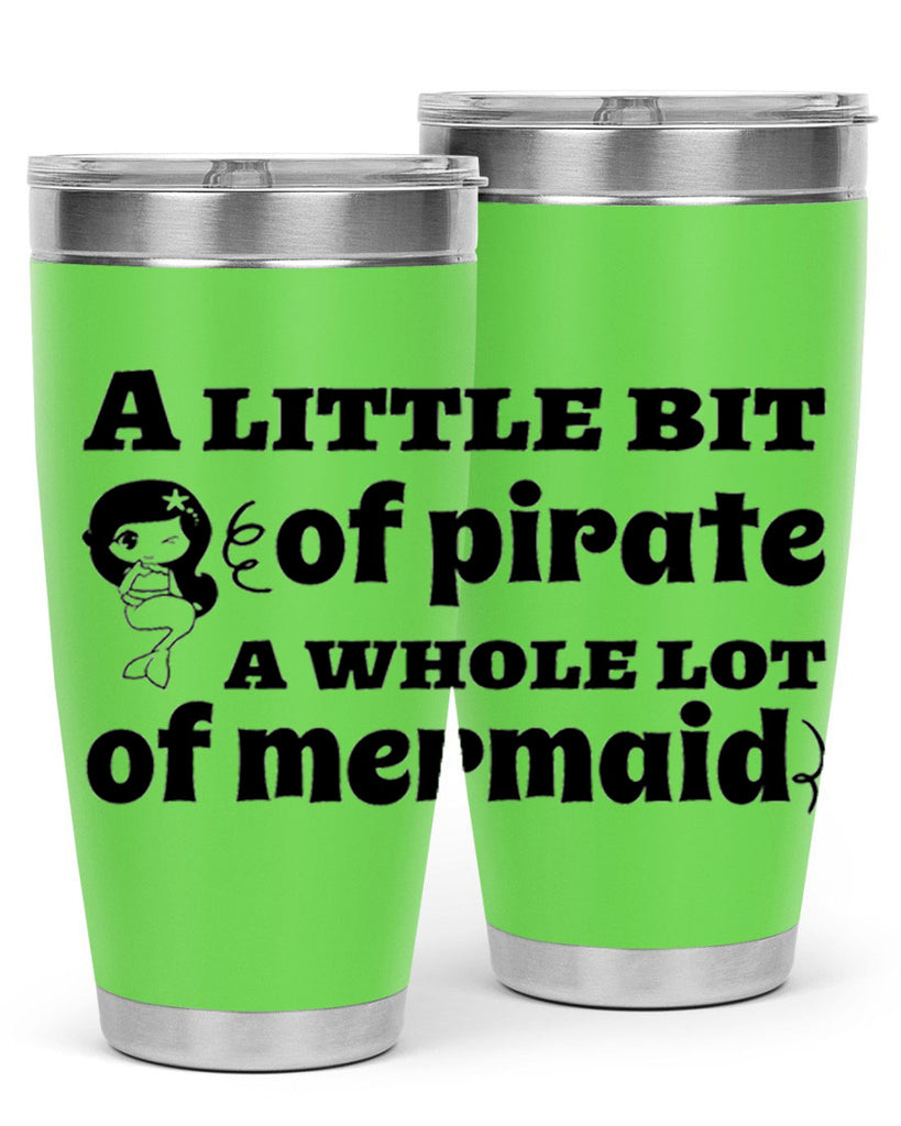 A little bit of pirate 10#- mermaid- Tumbler