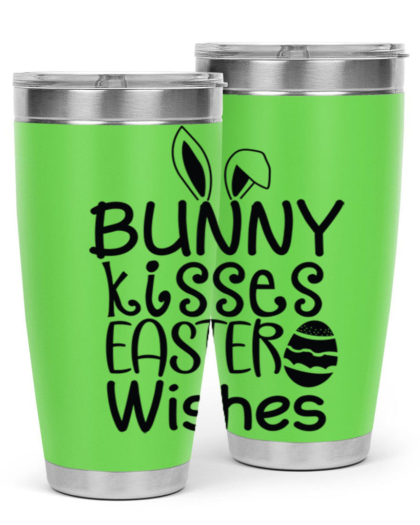 Bunny kisses easter wishes  94#- spring- Tumbler
