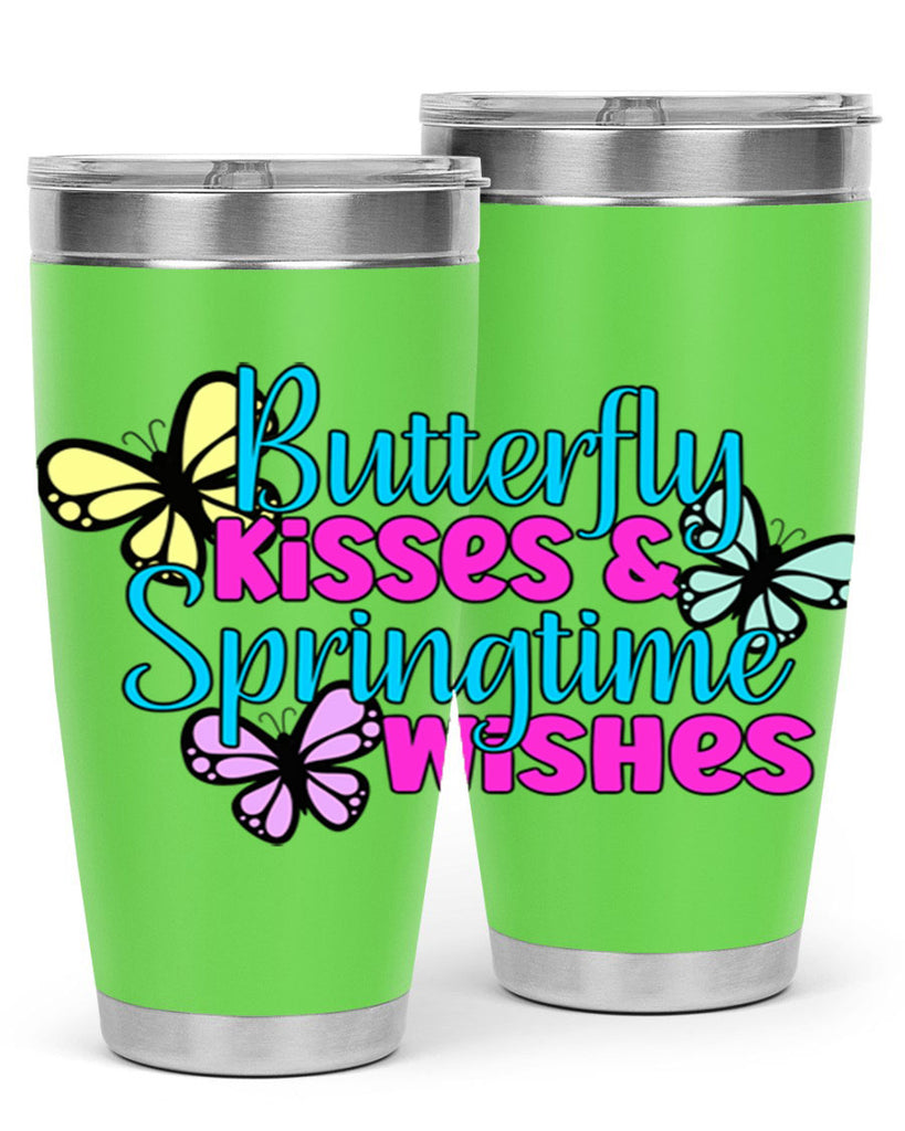 Butterfly kisses & springtime wishes95#- spring- Tumbler