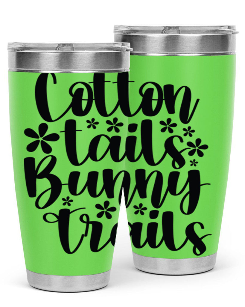 Cotton tails bunny trails  113#- spring- Tumbler