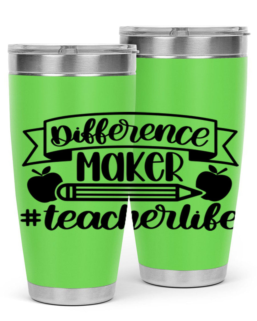 Difference Maker Teacher Life Style 78#- teacher- tumbler