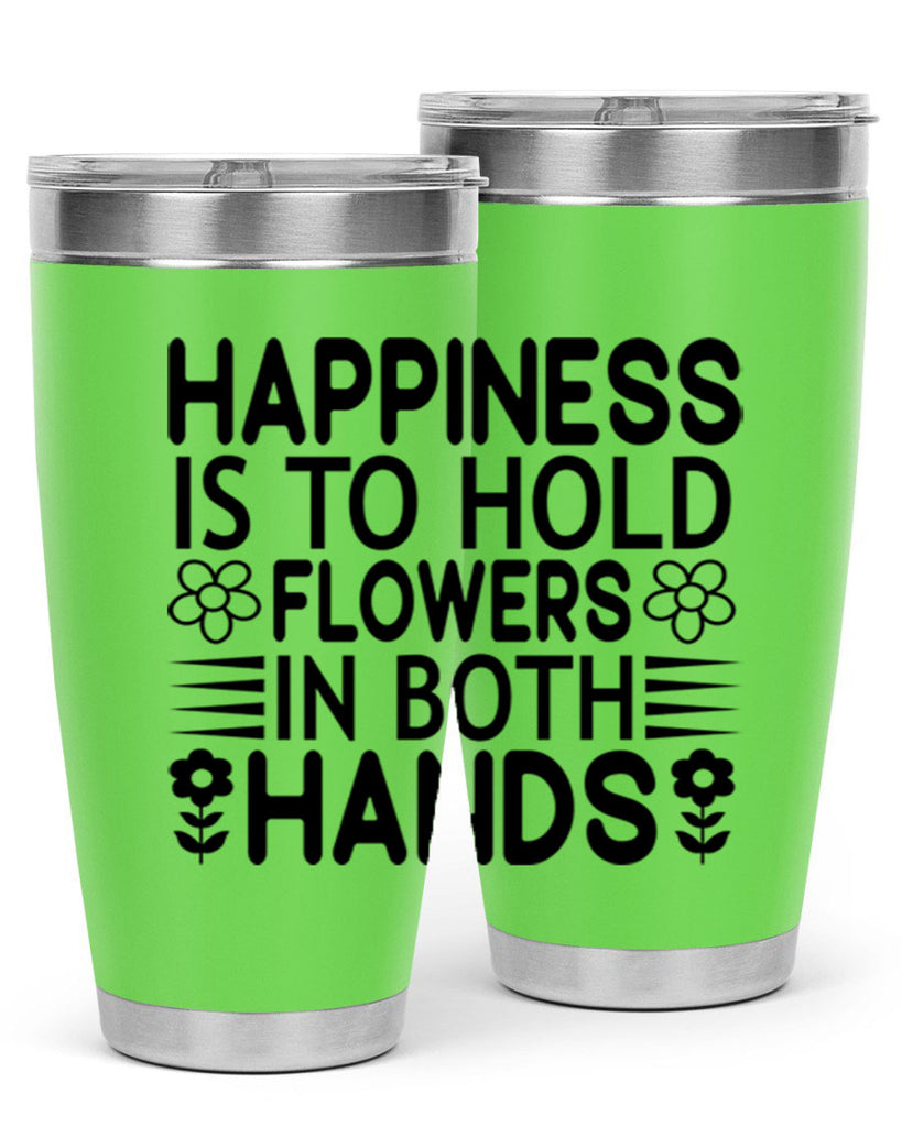 Happiness is to hold flowers 154#- spring- Tumbler