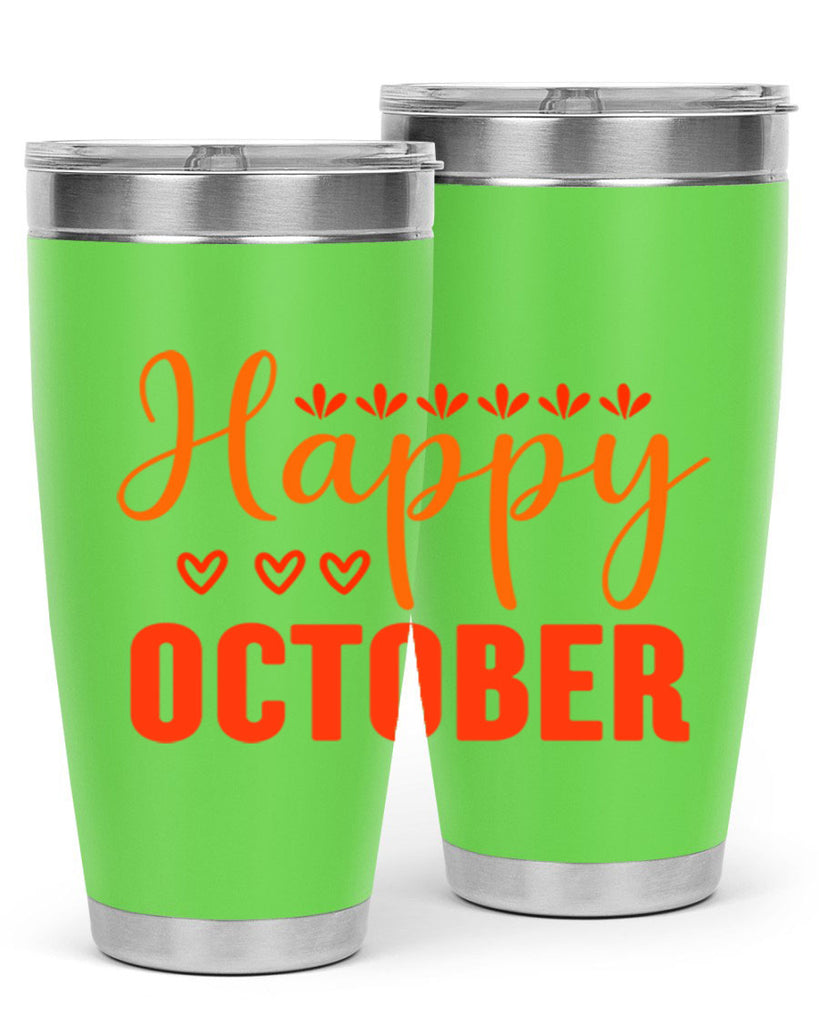 Happy October Design 237#- fall- Tumbler