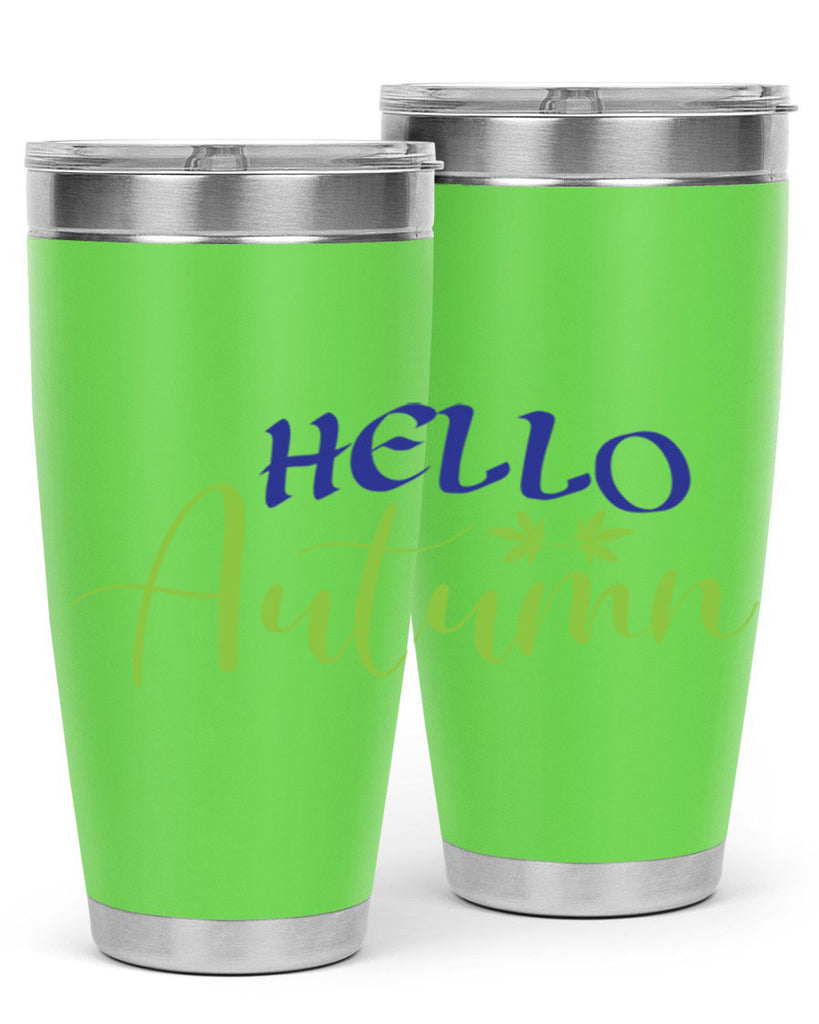 Hello Autumn 271#- fall- Tumbler