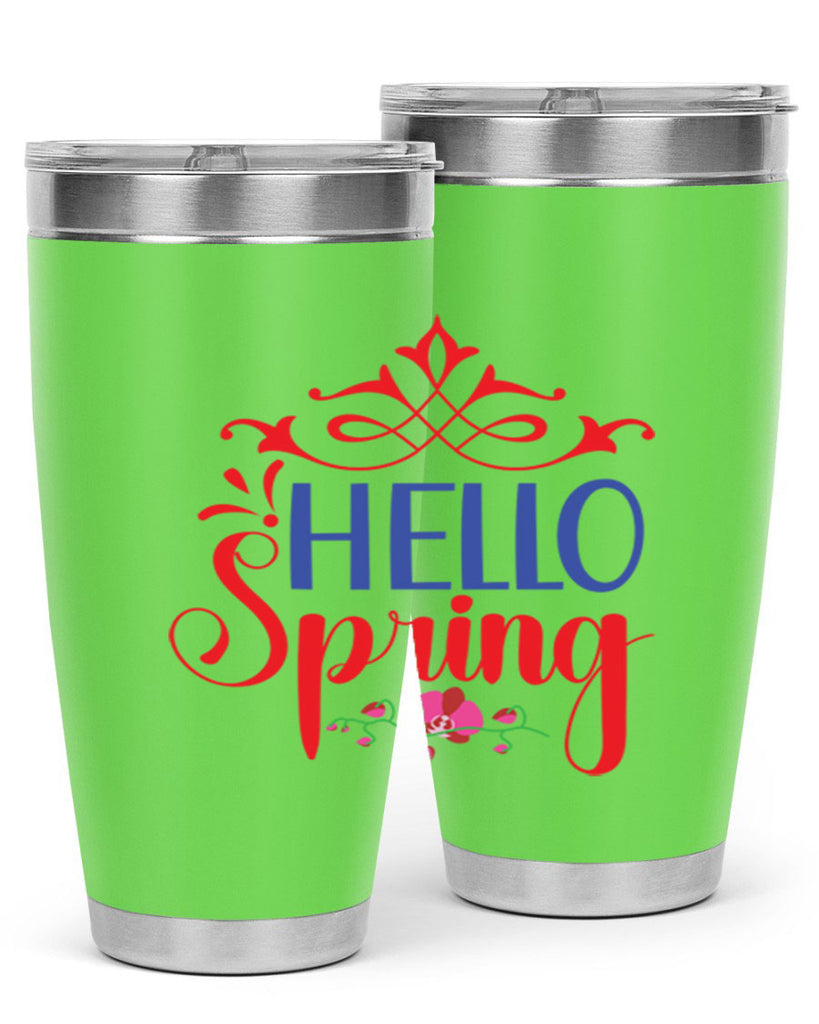 Hello Spring 211#- spring- Tumbler