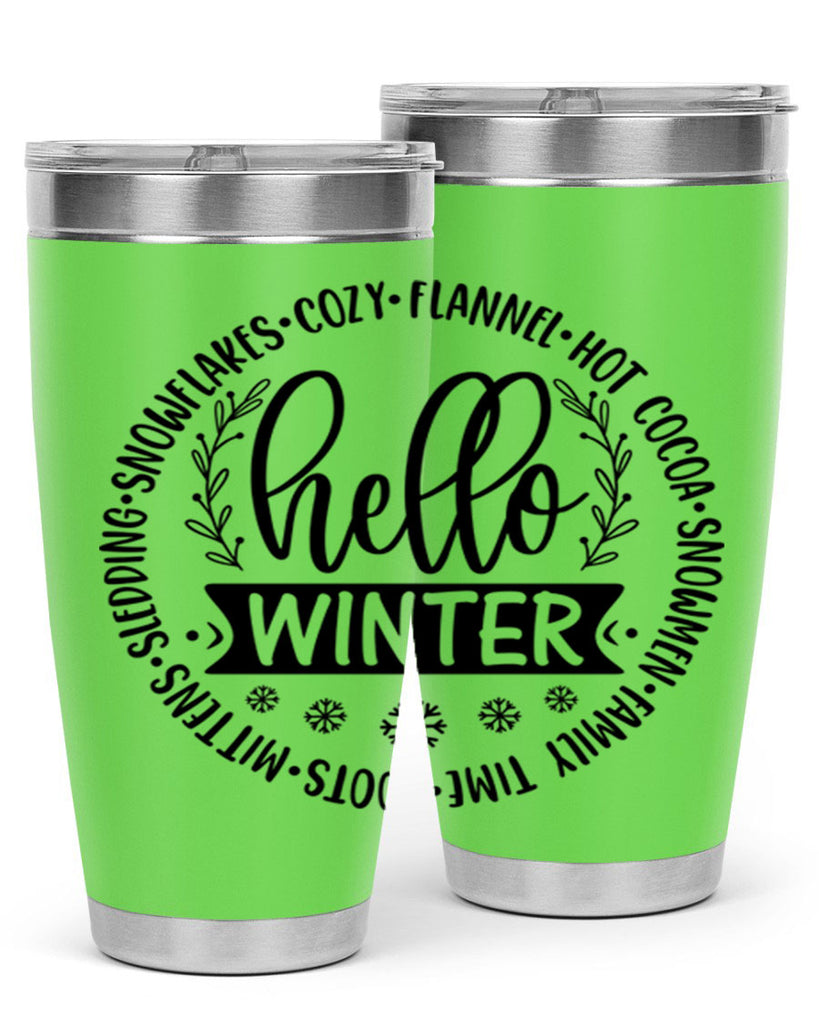 Hello Winter 163#- winter- Tumbler