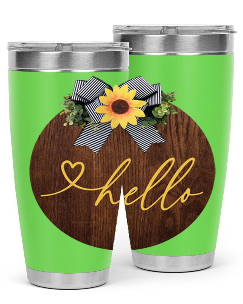 Hello heart Mockup182#- spring- Tumbler