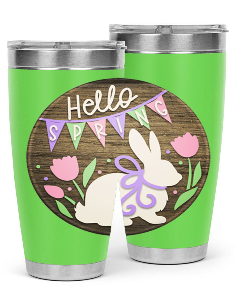 Hello spring bunny Mockup190#- spring- Tumbler