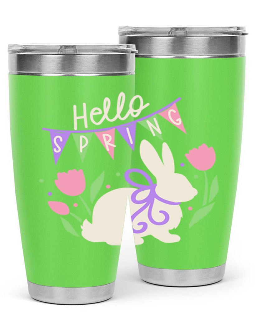 Hello spring bunny193#- spring- Tumbler