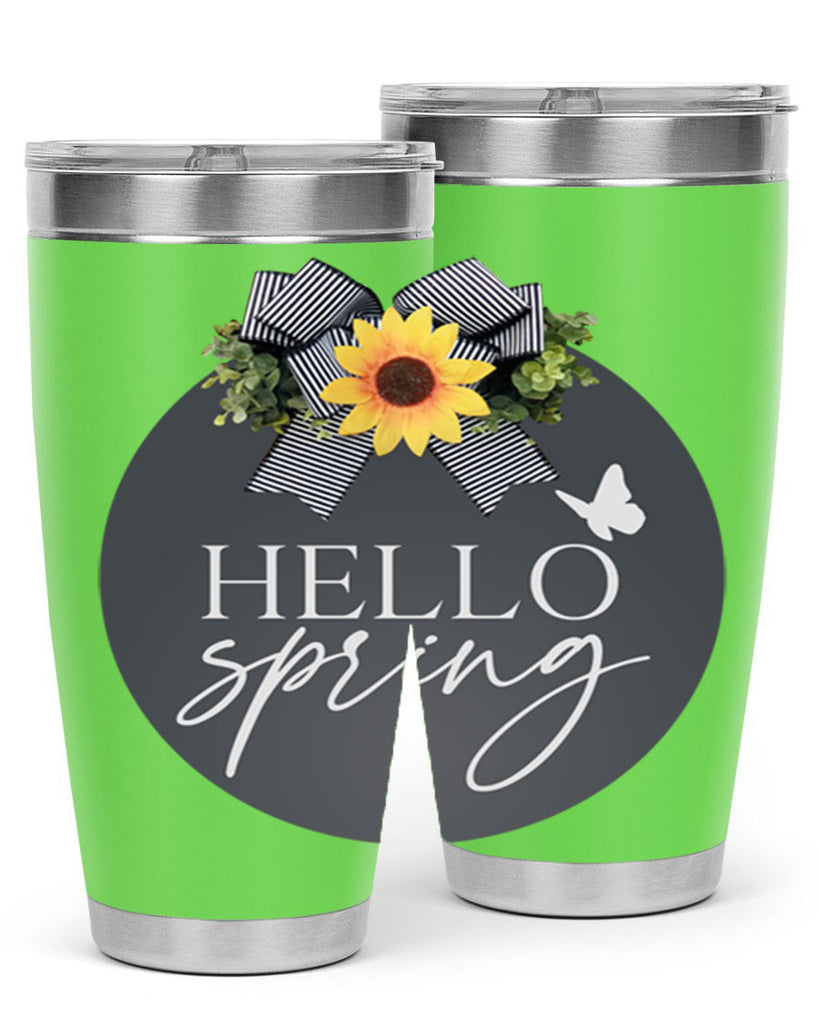 Hello spring butterfly Mockup194#- spring- Tumbler