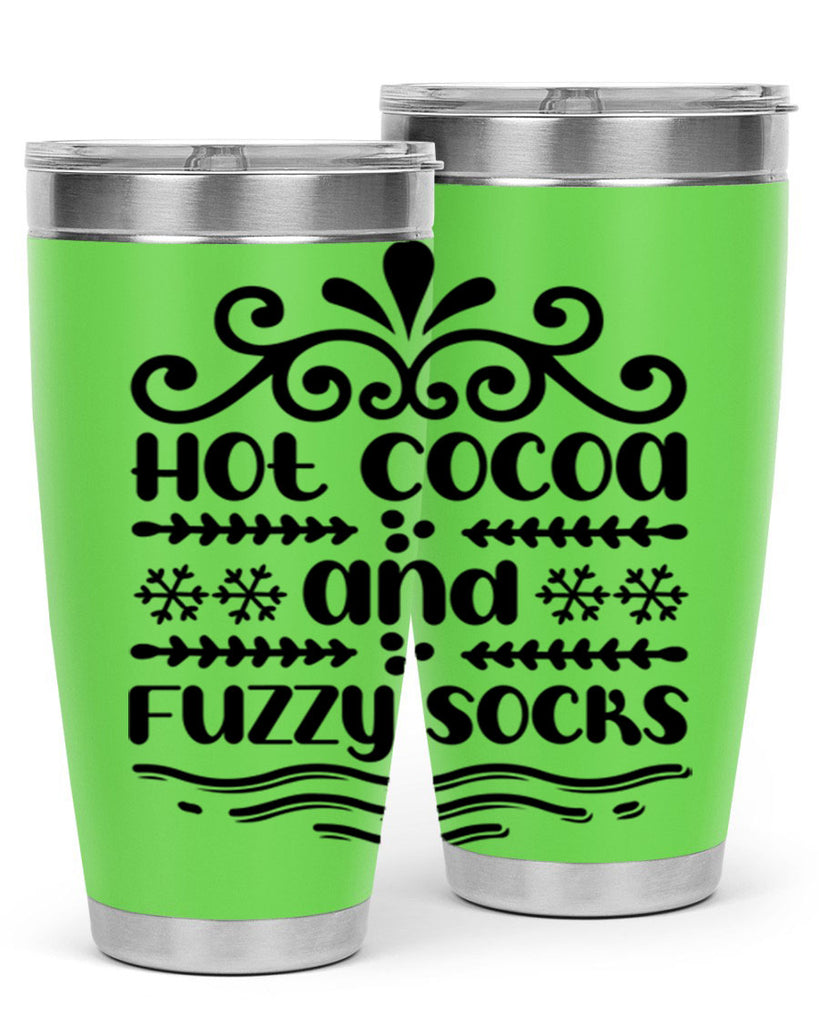 Hot Cocoa and Fuzzy Socks 219#- winter- Tumbler