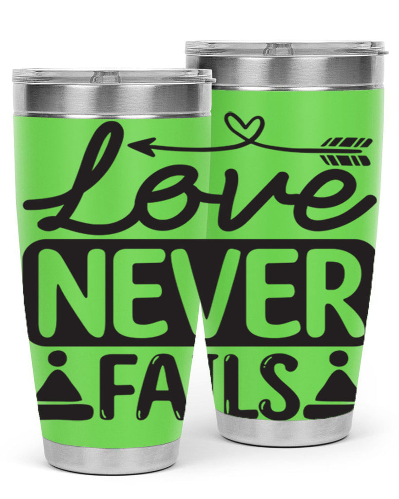 Love never fails 317#- winter- Tumbler