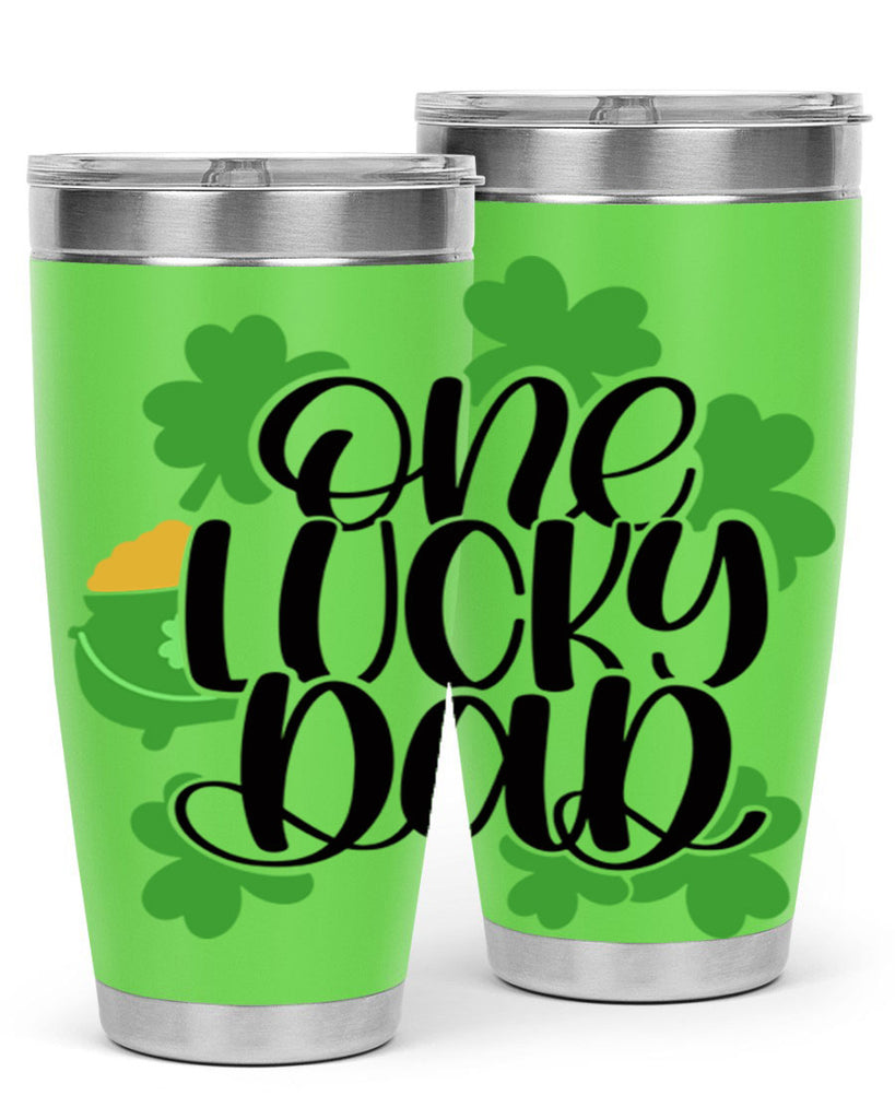 One Lucky Dad Style 43#- St Patricks Day- Tumbler