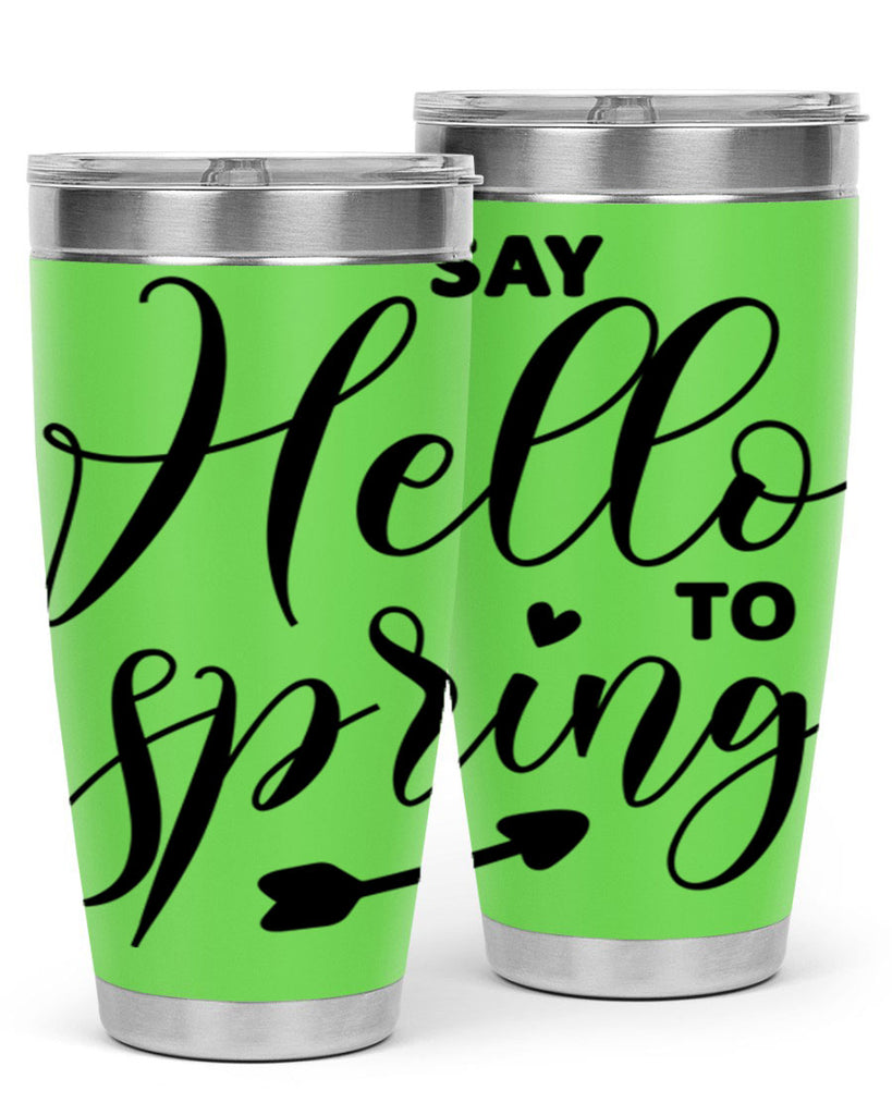 Say Hello to Spring402#- spring- Tumbler