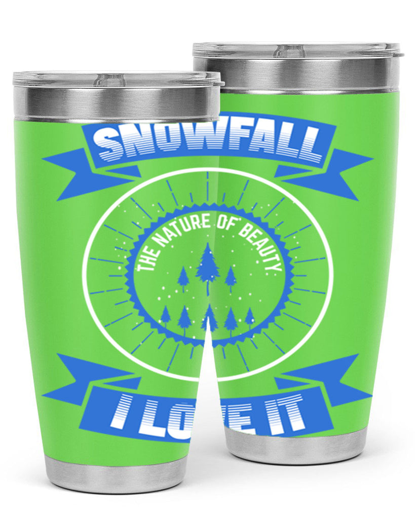 Snowfall Winter 373#- winter- Tumbler