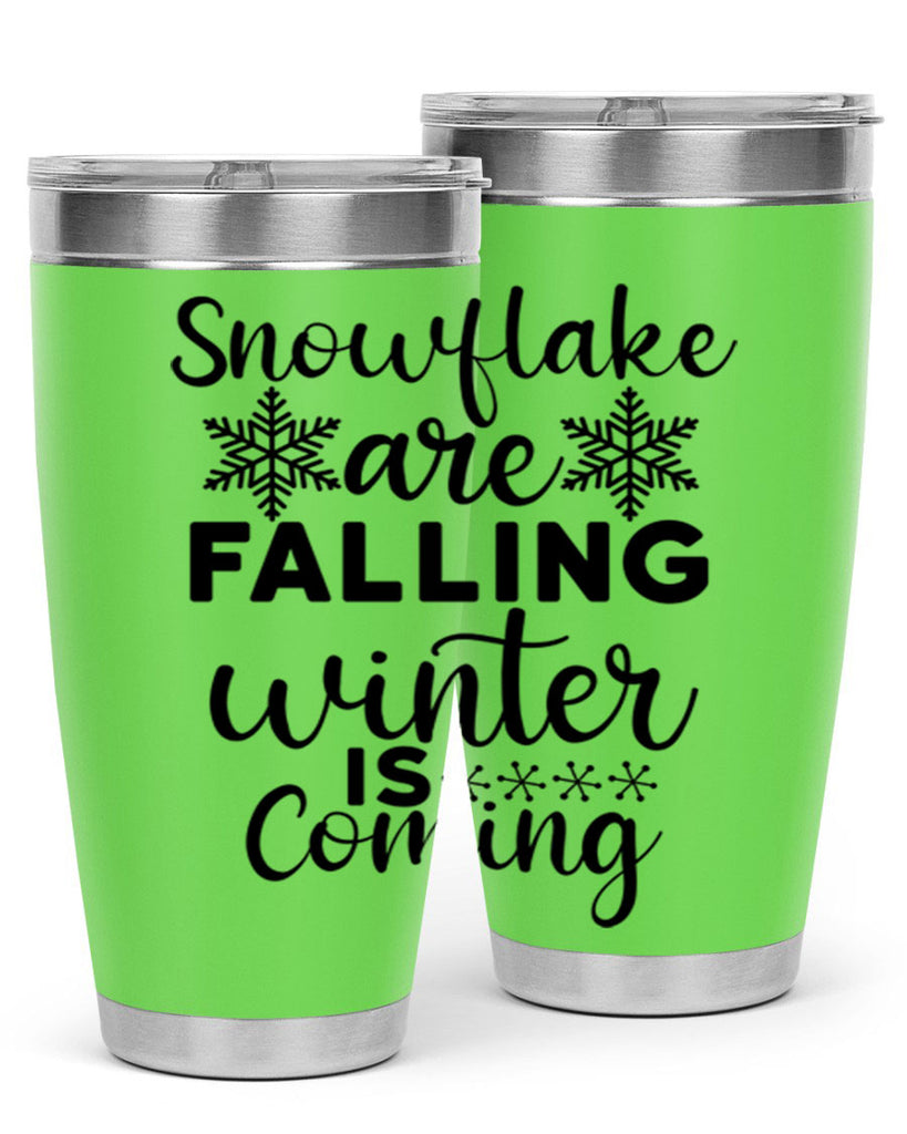 Snowflake Are Falling Winter Is 375#- winter- Tumbler