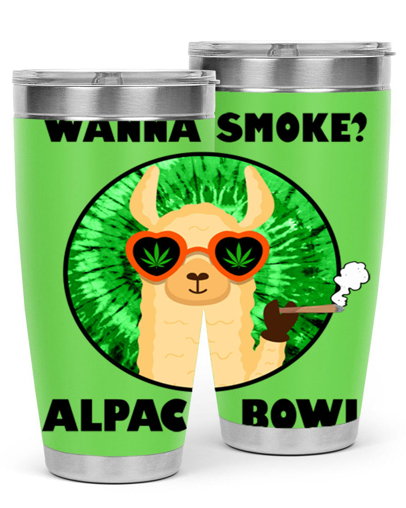 Wanna Smoke Alpaca Bowl 276#- marijuana- Tumbler