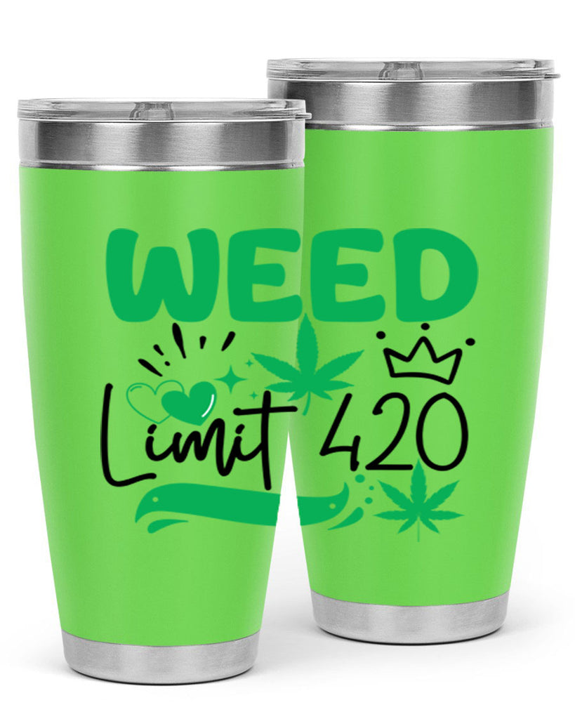 Weed Limit 420 295#- marijuana- Tumbler