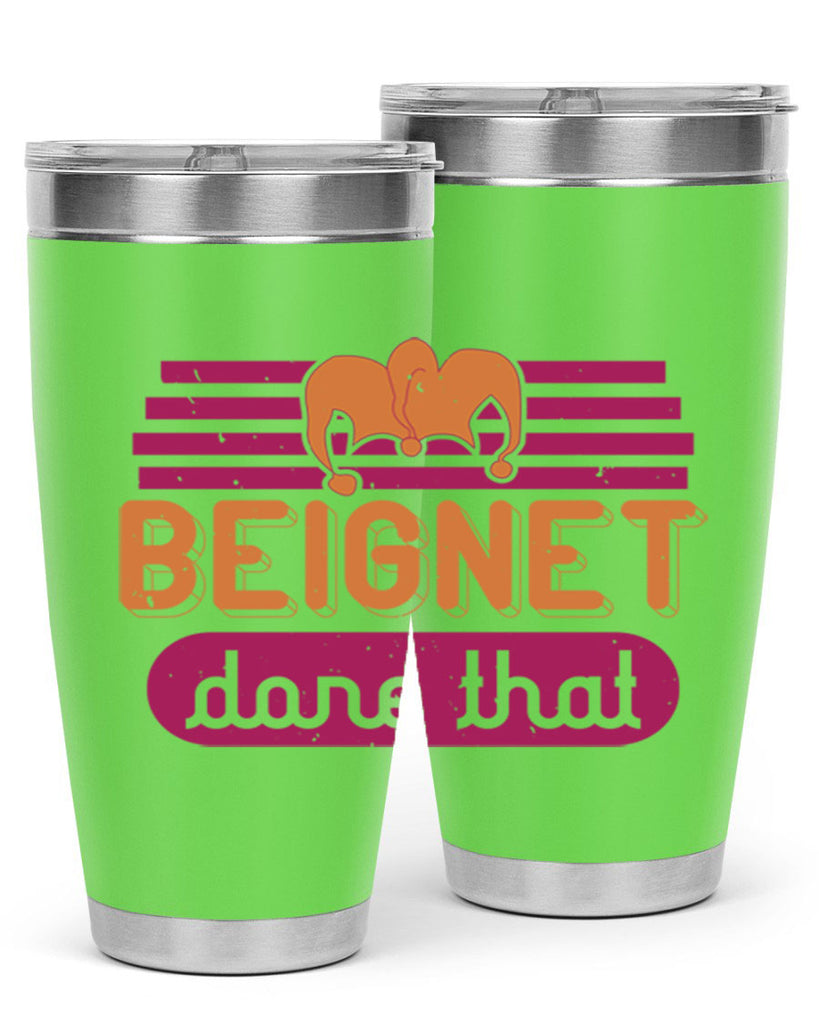 beignet done that 26#- mardi gras- Tumbler
