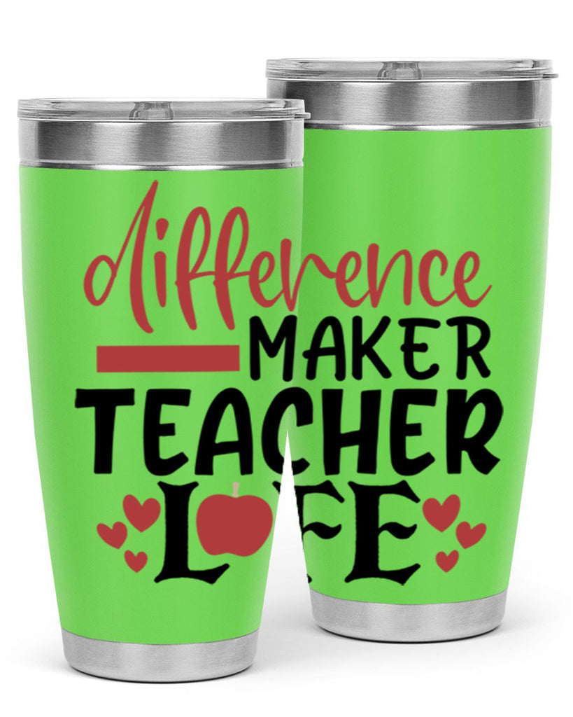 difference maker teacher life Style 184#- teacher- tumbler