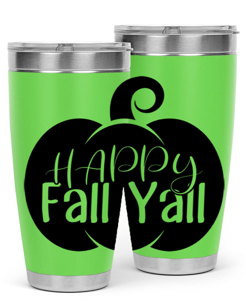 happy fall yall 235#- fall- Tumbler