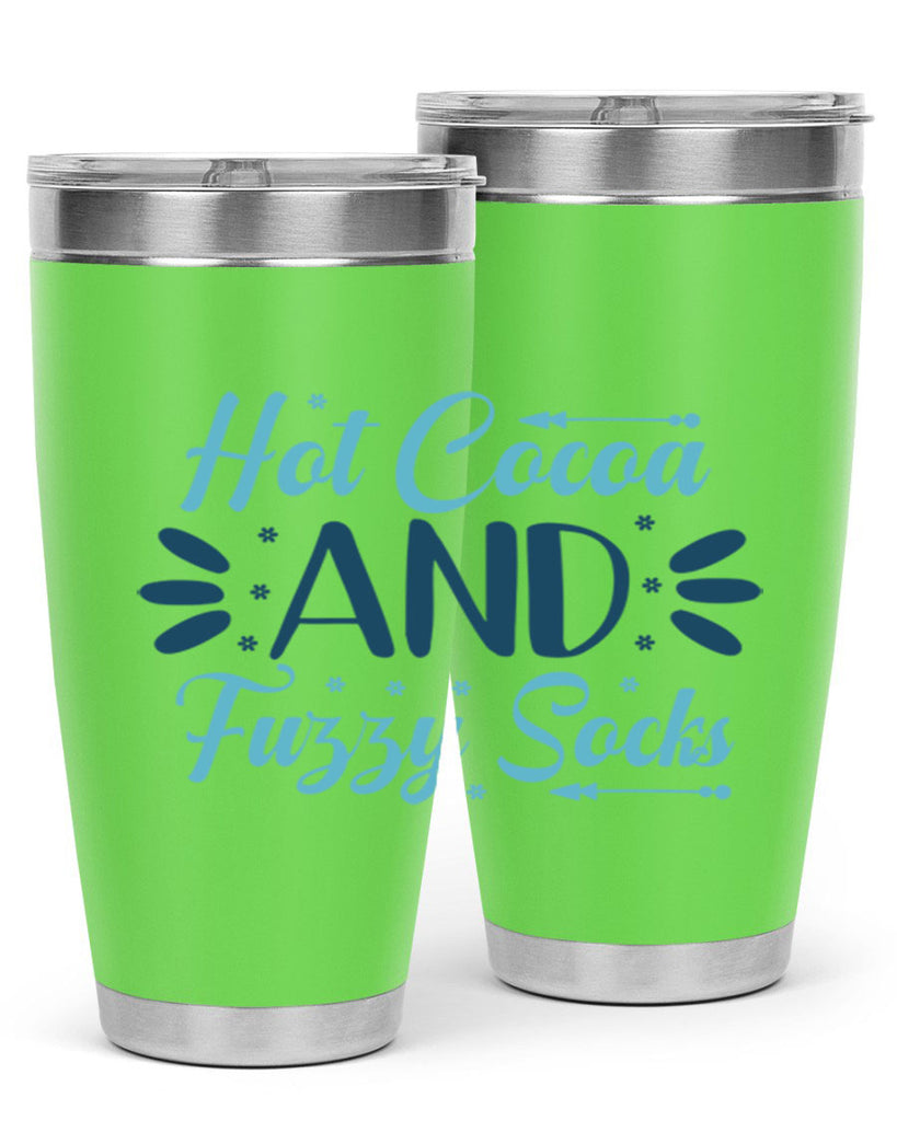 hot cocoa and fuzzy socks 208#- winter- Tumbler