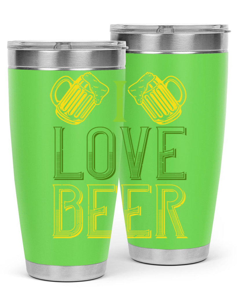 i love beer Style 134#- St Patricks Day- Tumbler