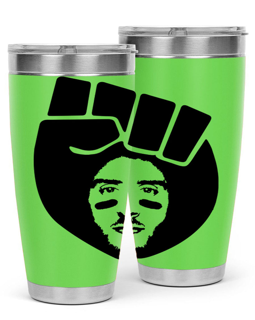 kaepernick fist hair 22#- black men - boys- tumbler