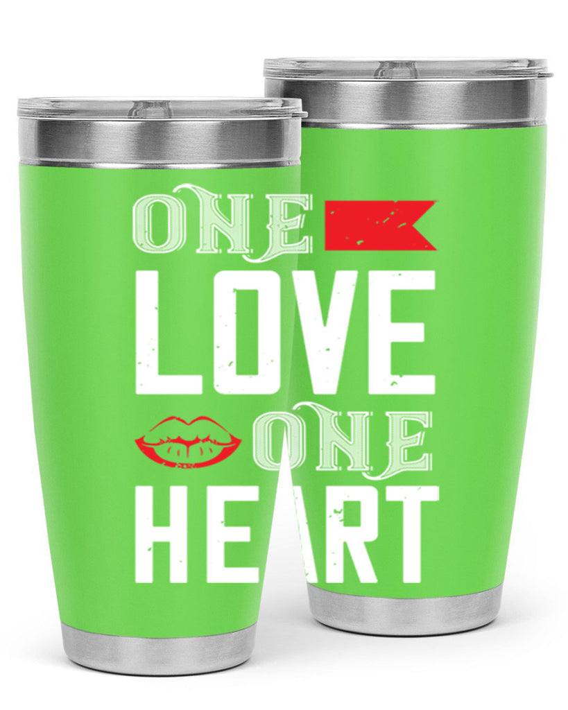one love one heart 32#- valentines day- Tumbler