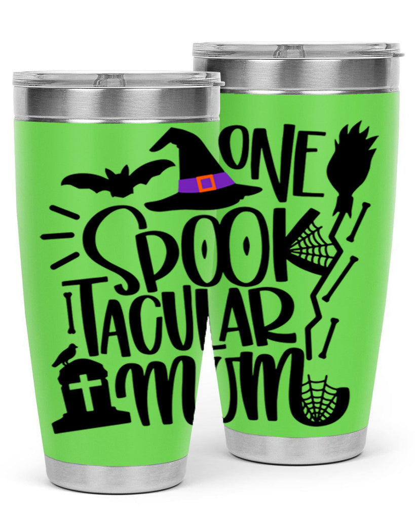 one spooktacular mom 34#- halloween- Tumbler